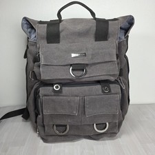 Evecase Grey Denim Camera Bag Back Pack Hipst...