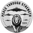 TRUMP 1 Oz Silver Round .999 BU MAGA 2025 Peace Through Strength L/E 0112/4500