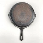 Griswold #8 Cast Iron Double Spout Skillet 704 D Large Logo Sits Flat Erie PA