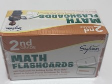 Sylvan Learning 2nd Grade Math Flashcards 240 Cards Homeschool Elementary NEW