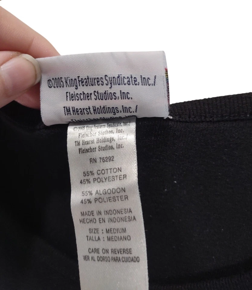 Camiseta Y2K Vintage Betty Boop Negra Sensual Impecable Roja Vestido Estampado Rara Talla M Foto 4 de 4