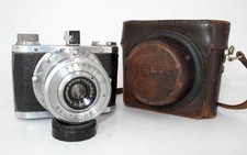 VINTAGE BLACK GELTO D-III 127 CAMERA W/ CASE 50MM F/4.5 GRIMMEL LENS-WORKING