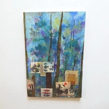 Mix Media Painting Serene Forest Scene Asian Inspired 3’x2’ Watercolor Original