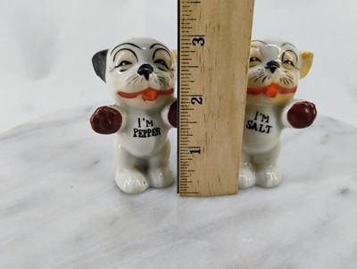 Vintage Bonzo Dog I'm Salt I'm Pepper Shakers Japan