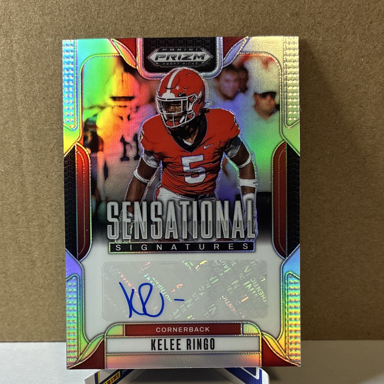 2025 Panini Prizm Draft Picks Kelee Ringo Sensational Signatures Auto #SS-KLR