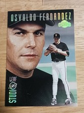 1996 Leaf Studio SILVER #128 Osvaldo Fernandez 1/100 SF Giants MLB Baseball Card