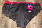 Maidenform ~ 3-Pair Women's Tanga Underwear Nylon Blend Lace Trim ~ L