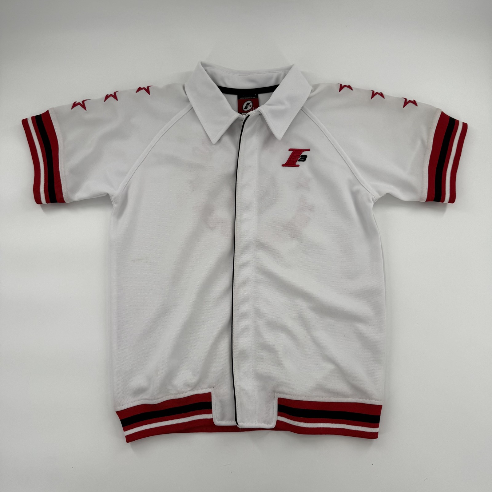 Vintage Reebok Iverson Warm Up Shooting Shirt Boys M White The Answer Y2K