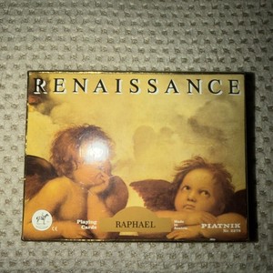 Piatnik Playing Cards Renaissance Raphael #2278 2x55 In Box Preowned