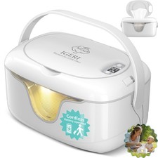 Portable Baby Wipe Warmer - Cordless Rechargeable Wet Wipes Dispenser for Tra...