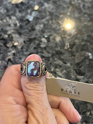 Barse Genuine Purple Turquoise  Ring  Sz. 7 NWT