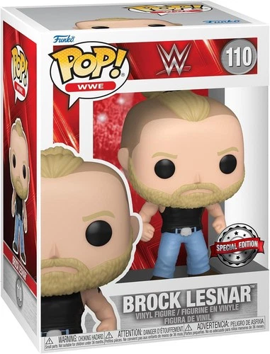 Funko Pop WWE WWF Amazon Exclusive BROCK LESNAR Vinyl Figure 110
