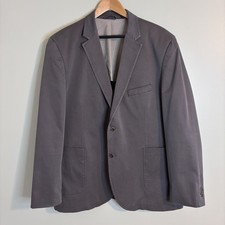 Johnston  Murphy Taupe Cotton Spandex Sports Coat Blazer Men's XL Casual