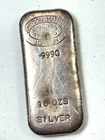 RARE! Vintage Johnson Matthey JM London 10 oz Poured Silver Bar - Low Mintage 50