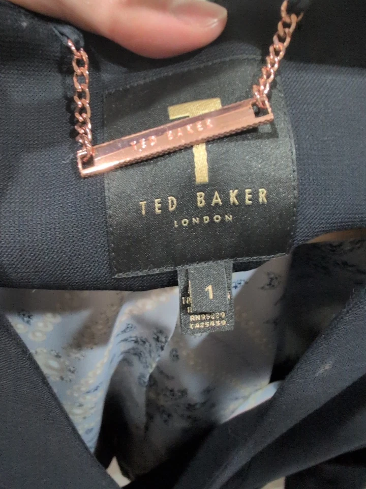 Women Red Baker London Blazer Navy Blue, Size 1, Used - Image 3 of 4