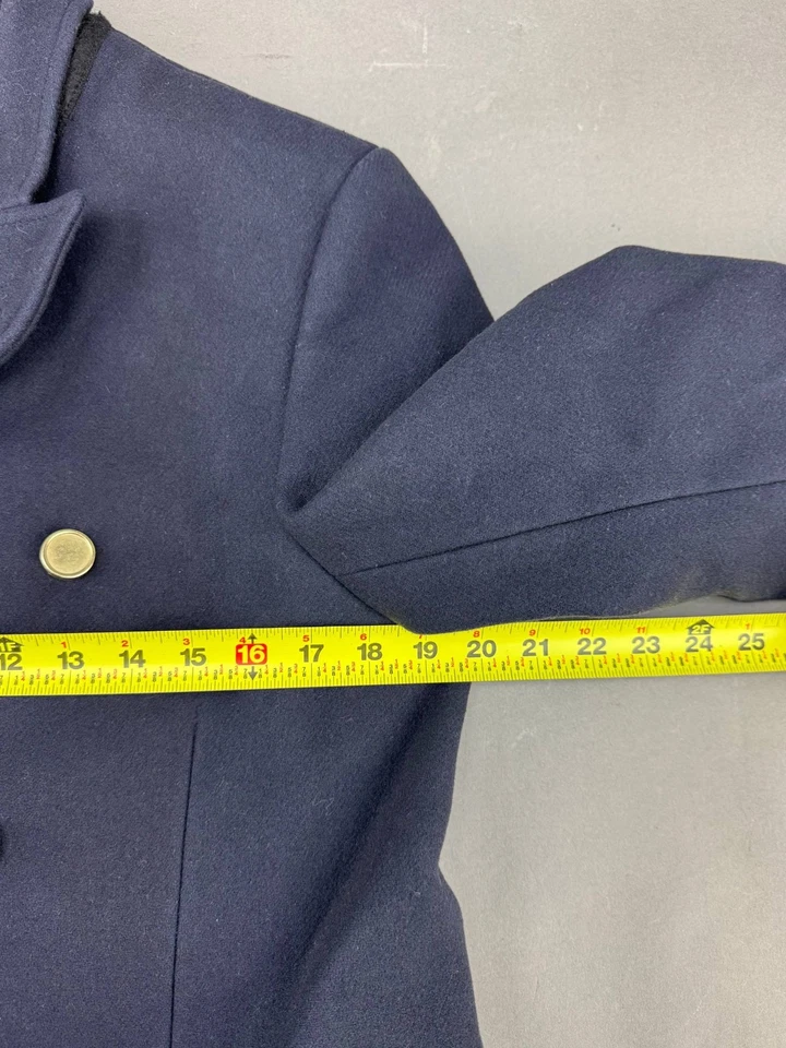 3.1 Phillip Lim Mens Blue Navy Double Breasted Coat *SEE PICS FOR SIZE* - Image 3 of 4