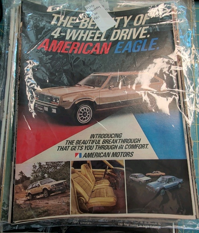 Playboy Magazine 1970s Automotive Ads For Crafting; 20+ Loose Pages