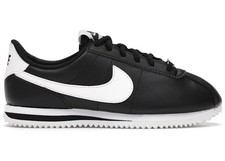 Nike Cortez Basic Leather Black White GS