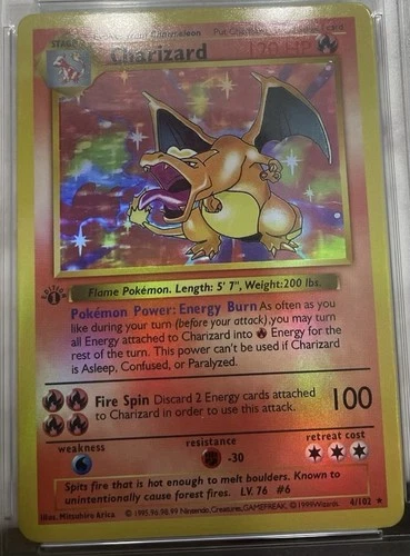 New ListingPokémon Charizard 1st Edition Holo Base Set 4/102 Wizards 1999 Holo Rare