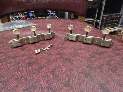 Kluson Single Line 3 on a plate Tuner Pair 1950s
