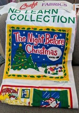 Craft Fabric "Twas The Night Before Christmas" Children's Book Kit