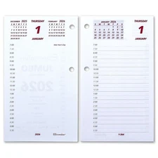 2026 Daily Desk Calendar Refill by Brownline, 3-1/2" x 6", Loose-Leaf