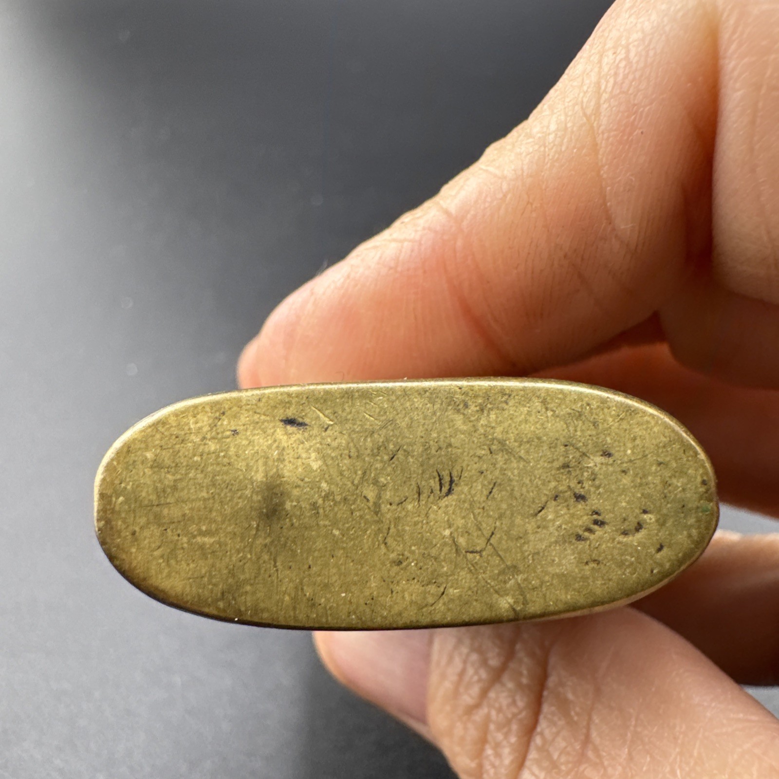 WWI Hand Made Trench Art Brass Lighter from 1916  w/Initials 📦