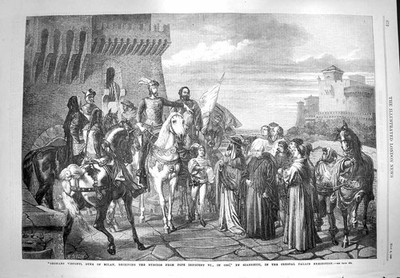Alt 1869 Bernabo Visconti Herzog Mailand Nuntien Papst Unschuldig Schifffahrt I Viktorianisch