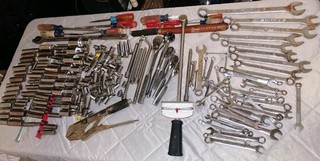 Vintage Craftsman USA 230 Pc Lot Sockets Ratchets Wrenches More Metric SAE Used