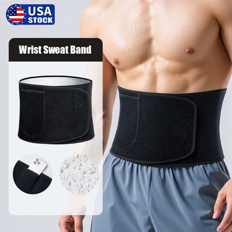 Slimming Waist Trainer & Trimmer Belt Lower Belly Fat Sweat 