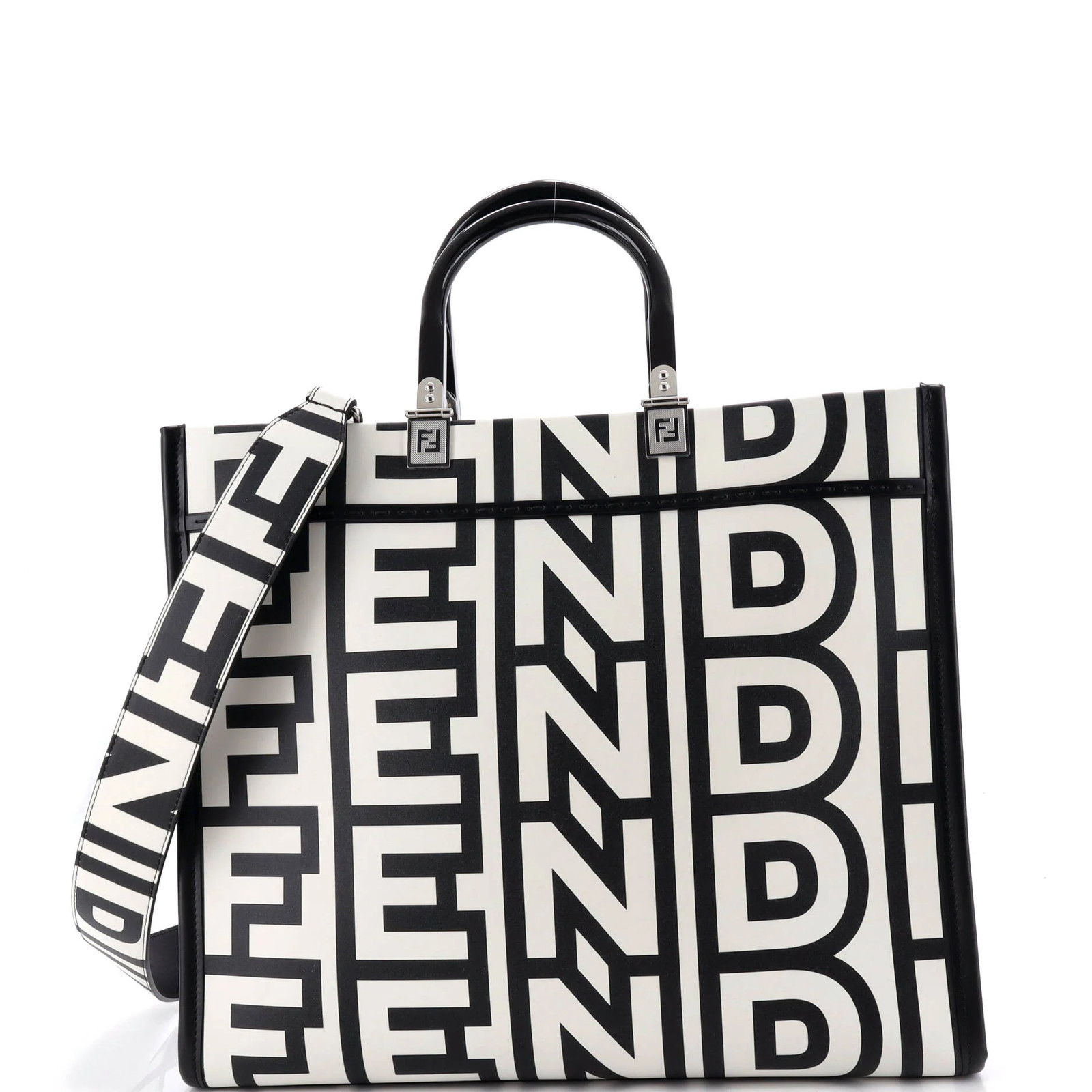 Fendi x Marc Jacobs Sunshine Shopper Tote Printed Leather Medium
