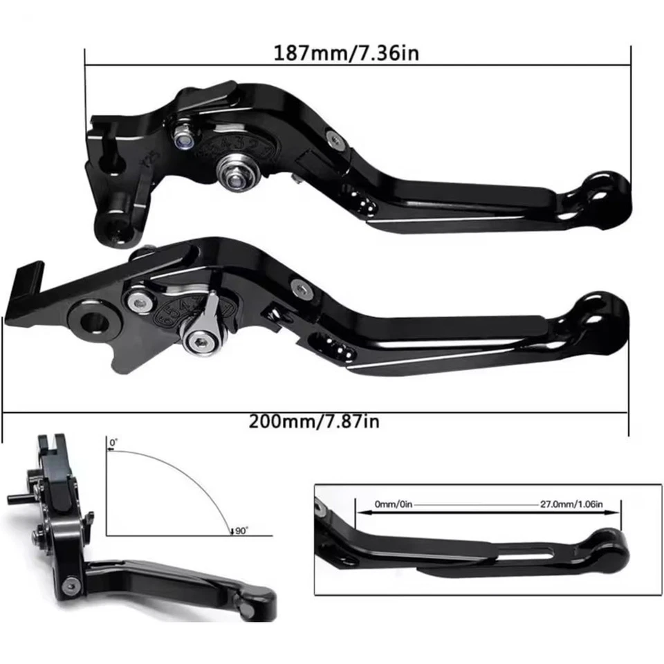 Juego de palanca de embrague de freno ajustable CNC para HONDA CBR600RR CBR1000RR/FIREBLADE/SP Foto 3 de 4