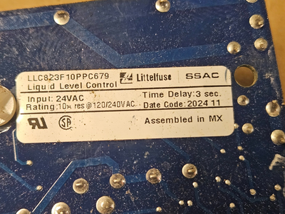 Raypak 002-1310 LLC823F10PPC679 Liquid Level Control Board #P821