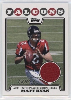 2008 Topps Rookie Premiere Relics Matt Ryan #RPR-MR he0