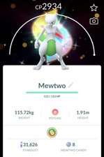 Pokémon Shiny Mewtwo Mega Background - GO Read Description