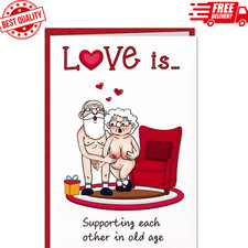 Funny Valentines Day Card - Naughty Valentines Day Card for Him Her Anniversary