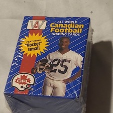 1991 All World Canadian Football Trading Cards CFL Sealed 110-Card Box 