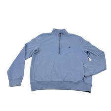 Nautica Men's Long Sleeve Half-Zip Sweatshirt Size Small Blue Classic Fit