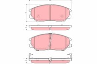 TRW Bremsbelagsatz Scheibenbremse GDB3360 FüR Centennial Hyundai KIA GH Equus JS