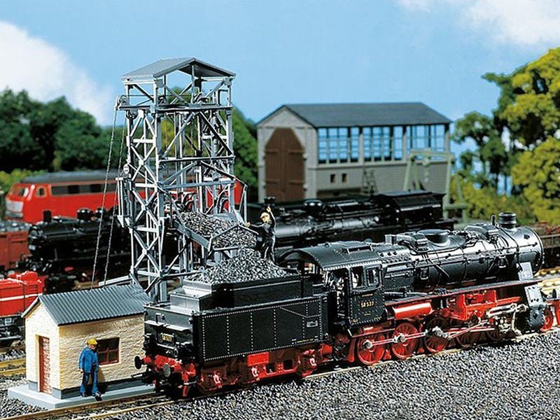 Monte charge à charbon FALLER 120220 train miniature HO 1/87 bâtiment décor de gare