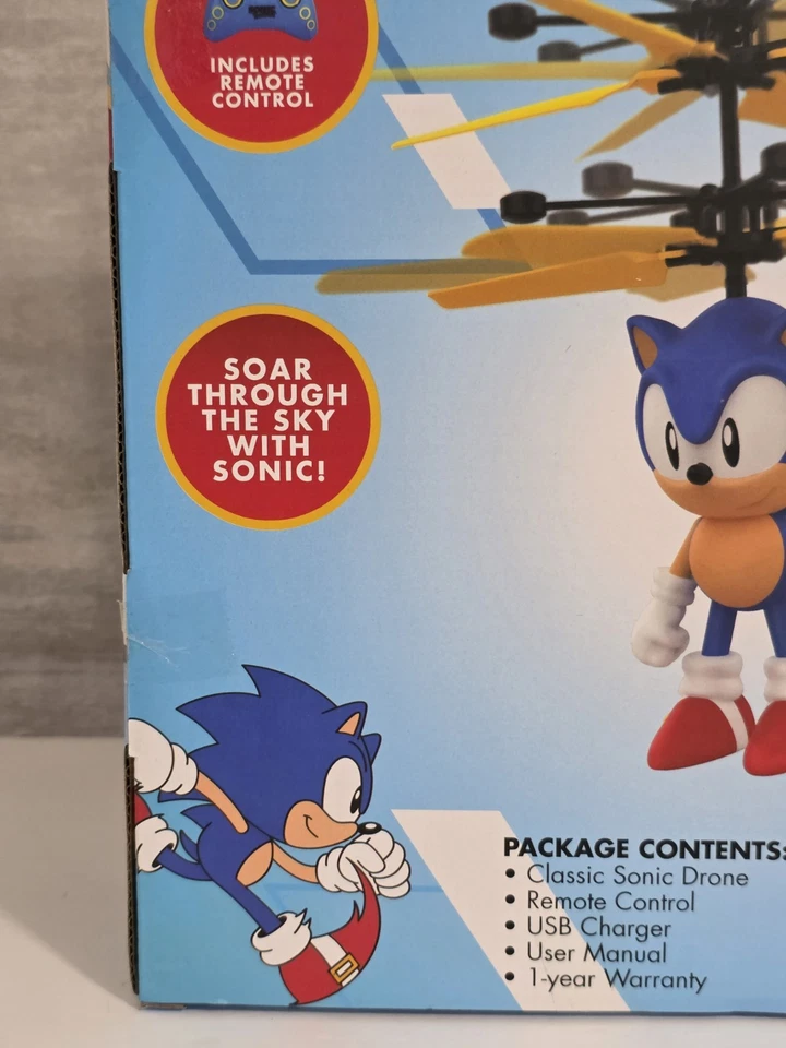 Sensor de mão controle remoto clássico Sonic The Hedgehog Heli-Drone Flyer - Imagem 3 de 4