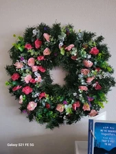 Floral Wreath Handcrafted