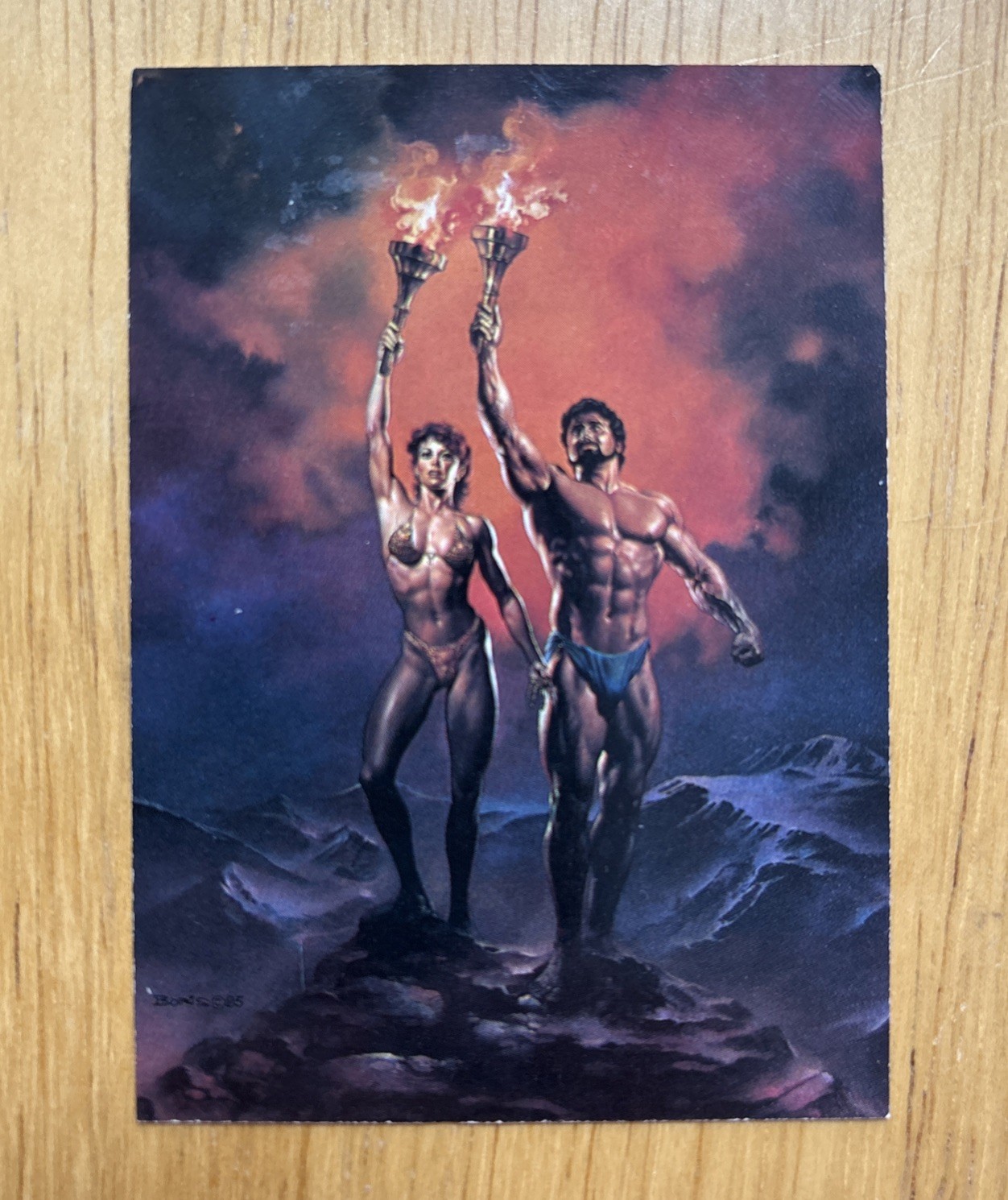 1991 boris vallejo trading card #1 The Torch 1987 Comic Images