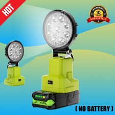 Cordless Led Work Light For Ryobi 18v One Li-ion Battery 18w 2100lm No Battery