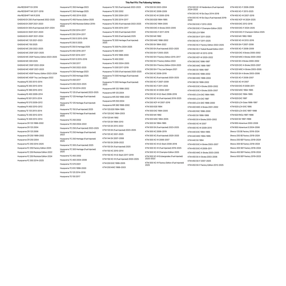 Tusk Front Brake Pin Kit For GAS GAS MC 250 2022-2025 Foto 4 de 4
