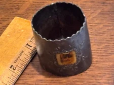 Victorian cat napkin ring silver plated. Celluloid