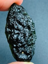 Raw Moldavite Regular Grade Tektite 109CT Textured With Certificate Authenticity