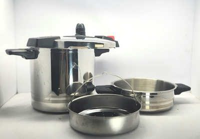 #ad #ad Magefesa 8.4qt amp; 3qt Stainless Steel Stove Top Pressure Cooker Pot Rapid II $99.99