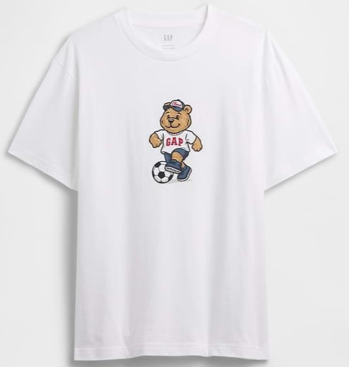 Gap Brannan Bear Soccer Shirt Mens XL White USA World Cup USMNT $30 MSRP NEW NWT