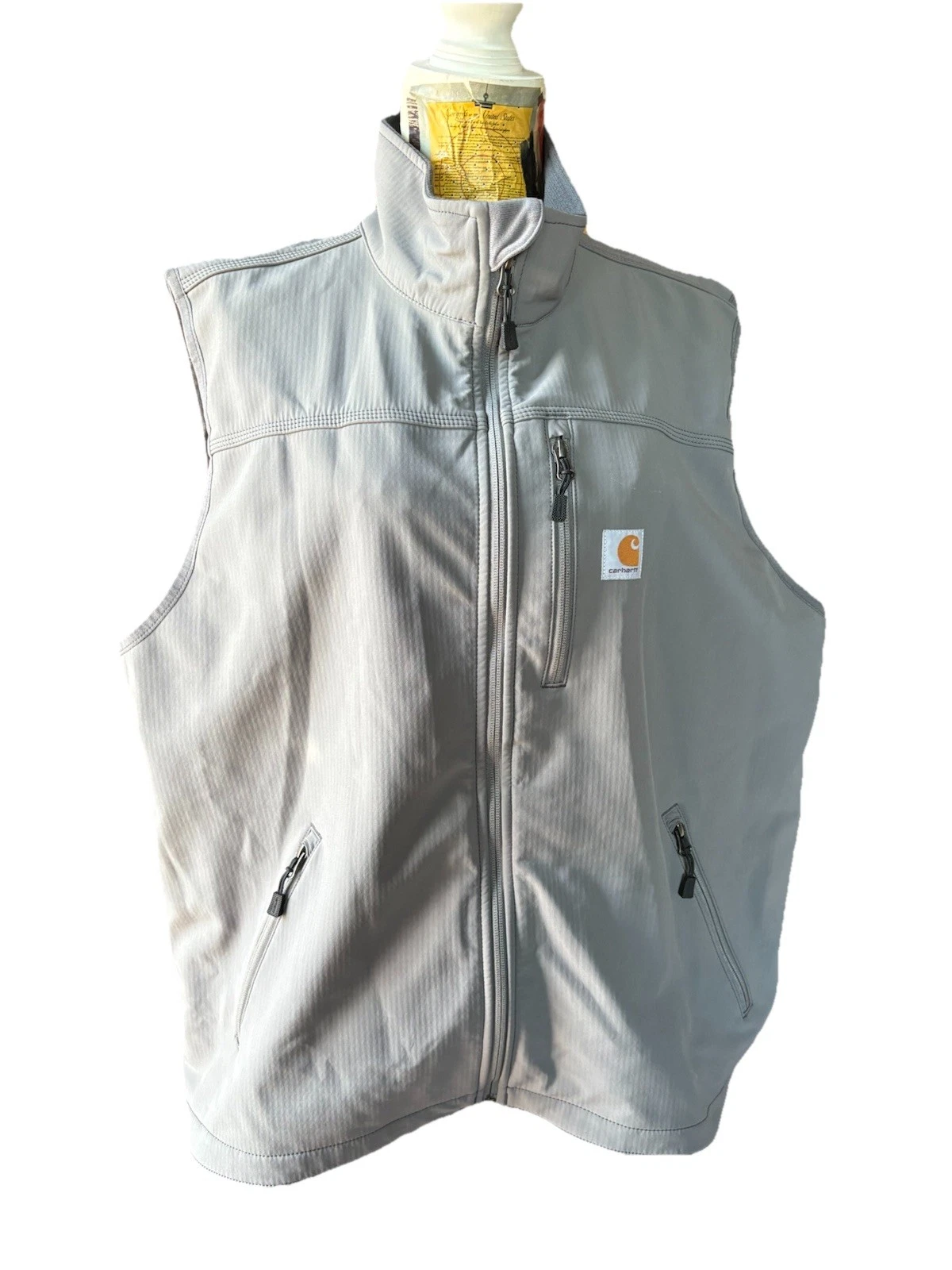 Carhartt Zip Up Vest Mens X Large Grey